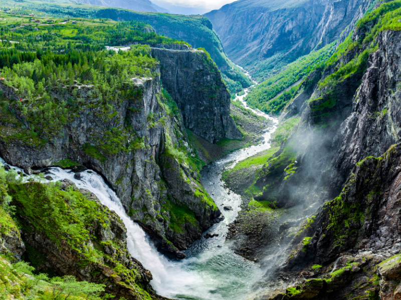 les cascades de Vøringfossen